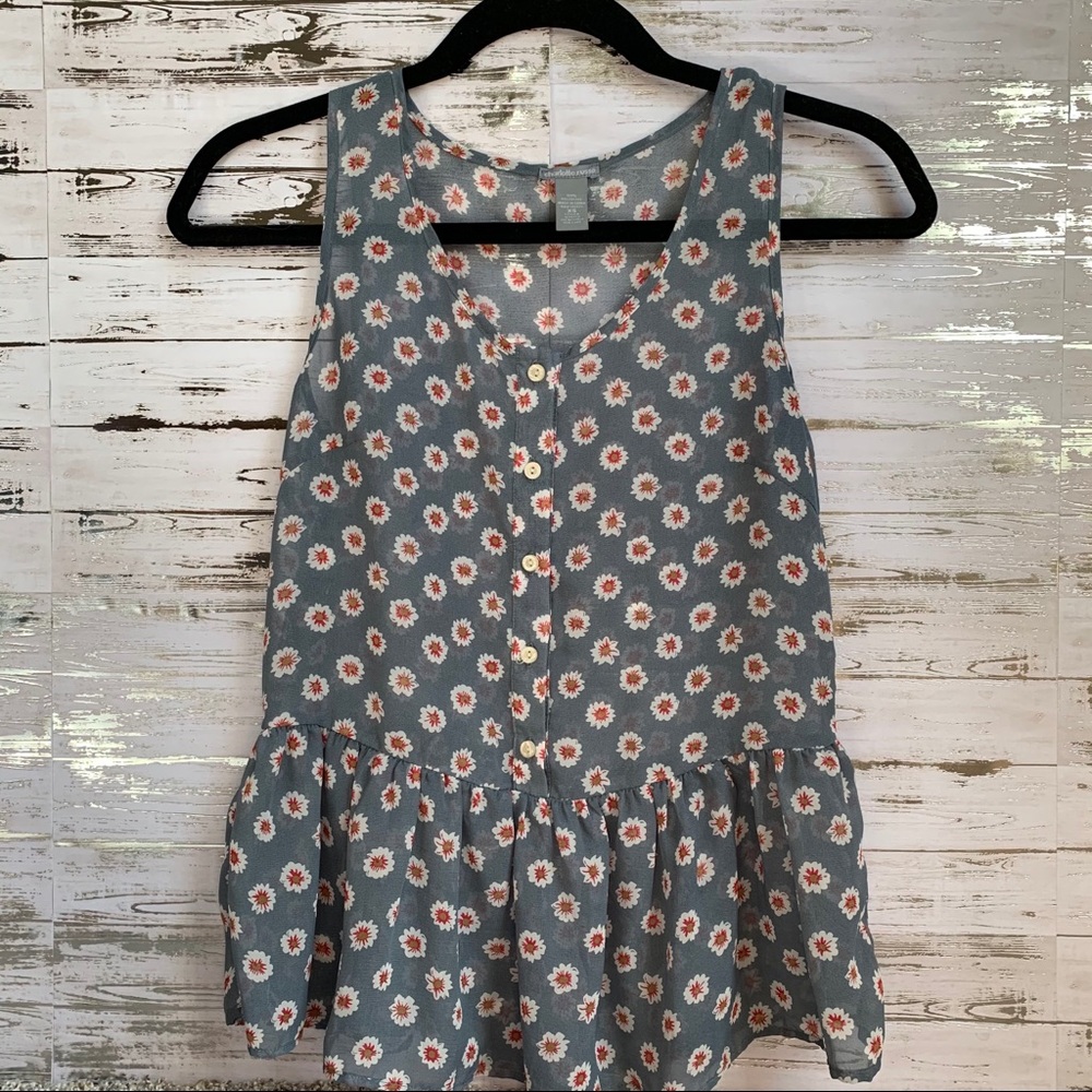 Charlotte Russe Floral Tank Top
